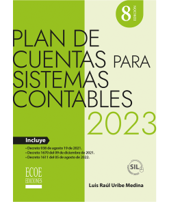Plan de cuentas para sistemas contables 2023 - 8va edición