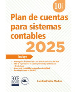 Plan de cuentas para sistemas contables 2025 – 10ma edición