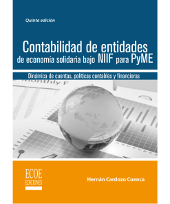 Contabilidad de entidades de economía solidaria bajo NIIF para Pyme - 5ta edición