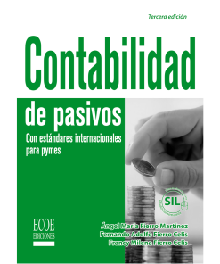 Contabilidad de Pasivos con estándares internacionales para pymes - 3ra edición